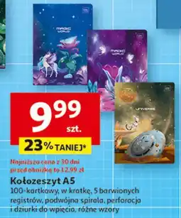 Auchan Kołozeszyt a5/100 k kratka Interdruk oferta