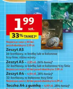 Auchan Teczka a4 z gumką oferta