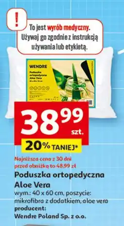 Auchan Poduszka aloe vera 40 x 60 cm Wendre oferta
