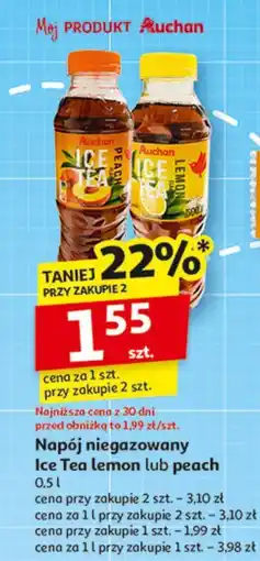 Auchan Napój cytrynowy Auchan Ice Tea oferta