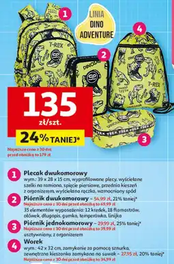Auchan Piórnik 1-komorowy t-rex Coolpack oferta