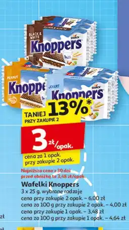 Auchan Wafelek jogurtowy Knoppers oferta