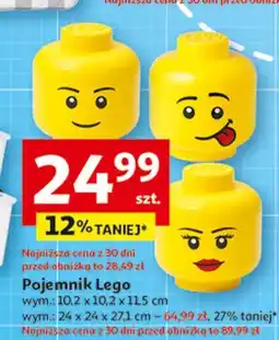 Auchan Pojemnik lego główka l oferta