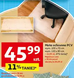 Auchan Mata ochronna pcv 80 x 120 cm oferta