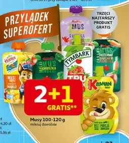 Auchan Mus jabłko pasterniak marchew papryka Auchan Różnorodne (Logo Czerwone) oferta