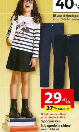 Auchan Spodnie chinos chłopięce 3-14 lat oferta