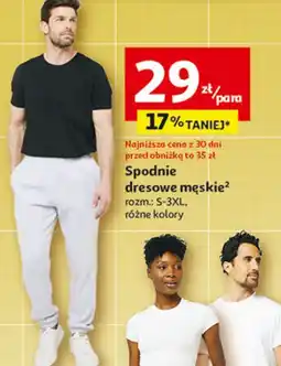 Auchan Spodnie dresowe męskie Inextenso By Auchan oferta