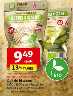 Auchan Ogórki kiszone bio Charsznica oferta