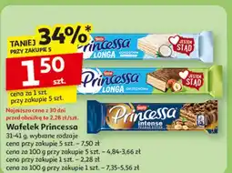 Auchan Wafelek peanut butter Princessa Intense oferta