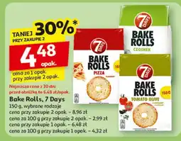 Auchan Bake rolls pomidory oliwki i oregano 7 Days Rolls oferta