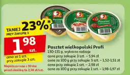 Auchan Pasztet z drobiem i zielonym pieprzem Profi Wielkopolski oferta