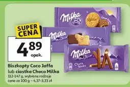 Auchan Paluszki w czekoladzie Milka Choco Sticks oferta