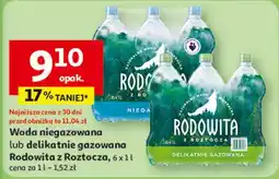 Auchan Woda delikatnie gazowana Rodowita Z Roztocza oferta