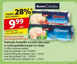 Auchan Tuńczyk kawałki w oleju Giana oferta