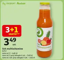 Auchan Sok multiwitamina Auchan Na Co Dzień (Logo Zielone) oferta