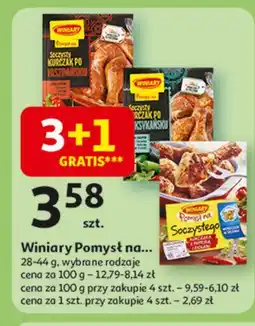 Auchan Soczysty kurczak z papryką i ziołami Winiary Pomysł Na oferta