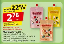 Auchan Mus jabłkowo-morelowy Owolovo oferta