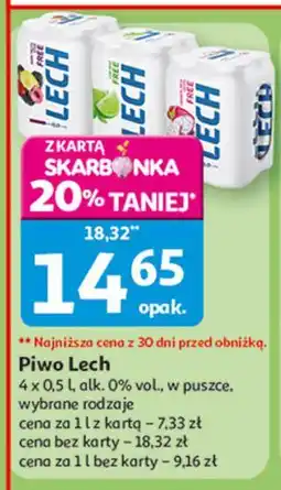 Auchan Piwo Lech Free Smoczy Owoc I Winogrono oferta
