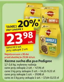 Auchan Karma dla psa junior kurczak Pedigree Vital oferta