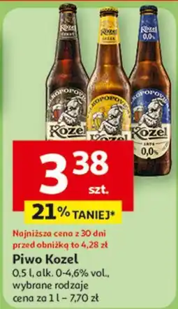 Auchan Piwo Kozel 0% oferta