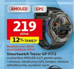Auchan Smartwatch gp-fit 2 czarny Tracer oferta