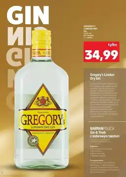 Kaufland Gin Gregory's oferta
