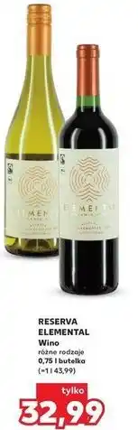 Kaufland Wino Elemental Reserva Chardonnay oferta