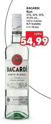Kaufland Rum Bacardi Carta Blanca oferta