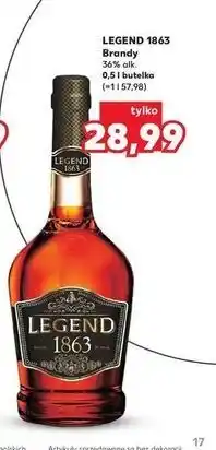 Kaufland Brandy Legend 1863 oferta