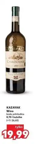 Kaufland Wino Kazayak Chardonnay oferta
