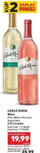 Kaufland Wino Carlo Rossi Pink Moscato oferta
