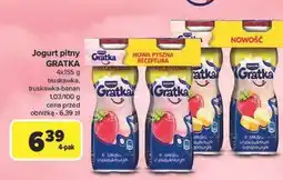 Carrefour Napój mleczny truskawka-banan Danone Gratka oferta