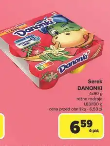 Carrefour Serek truskawka Danone Danonki oferta