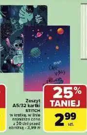 Carrefour Market Zeszyt a5 32 k linie stitch oferta