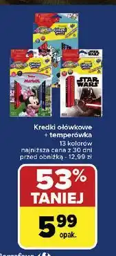 Carrefour Market Kredki mickey + temperówka Colorino Kids oferta