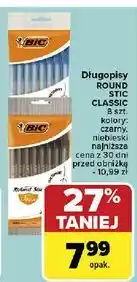 Carrefour Market Długopis round stick niebieski Bic Round Stick oferta