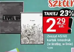 Hitpol Zeszyt A5/60 kartek Interdruk oferta