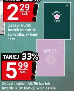 Hitpol Zeszyt brulion A5/96 kartek Interdruk oferta
