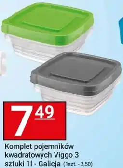 Hitpol Komplet pojemników kwadratowych Viggo - Galicja oferta
