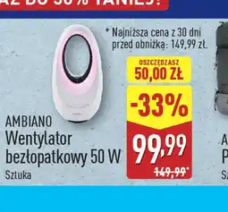 ALDI Wentylator bezłopatkowy Ambiano oferta