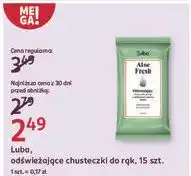 Rossmann Chusteczki nawilżające aloes Luba oferta