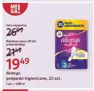 Rossmann Podpaski night Always Platinum oferta