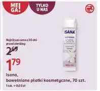 Rossmann Płatki kosmetyczne bawełniane Isana oferta