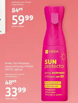 Rossmann Hiskin, Sun Protector, spray ochronny z filtrem SPF 50 oferta