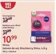 Rossmann Pomadka do ust blackberry shine Nivea 24H Melt-In Moisture oferta