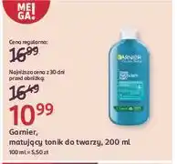 Rossmann Matujący tonik zwężający pory Garnier Czysta Skóra oferta