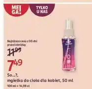 Rossmann Mgiełka do ciała So...? Ibiza Dreams oferta