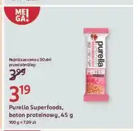 Rossmann Baton truskawkowa beza Purella Superfoods oferta