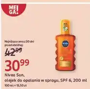 Rossmann Olejek do opalania w sprayu spf 6 Nivea Sun Karotenowy oferta