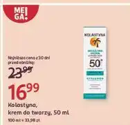 Rossmann Krem do twarzy ochronny wrażliwa skóra spf 50 Kolastyna oferta